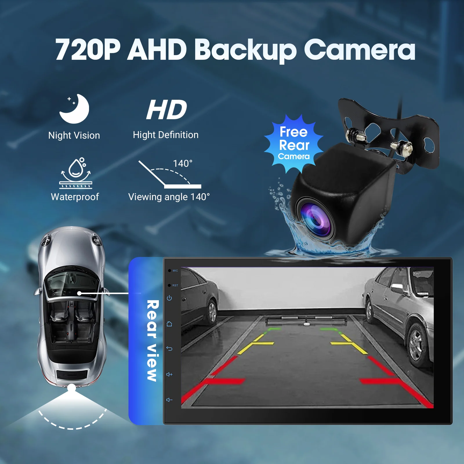 Huadio CVD1943-ZA 10.1" Double Din Car Stereo - Image 8