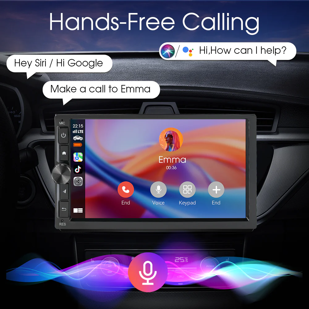 Huadio CVD7496-AJ 7" Double Din Car Stereo - Image 12