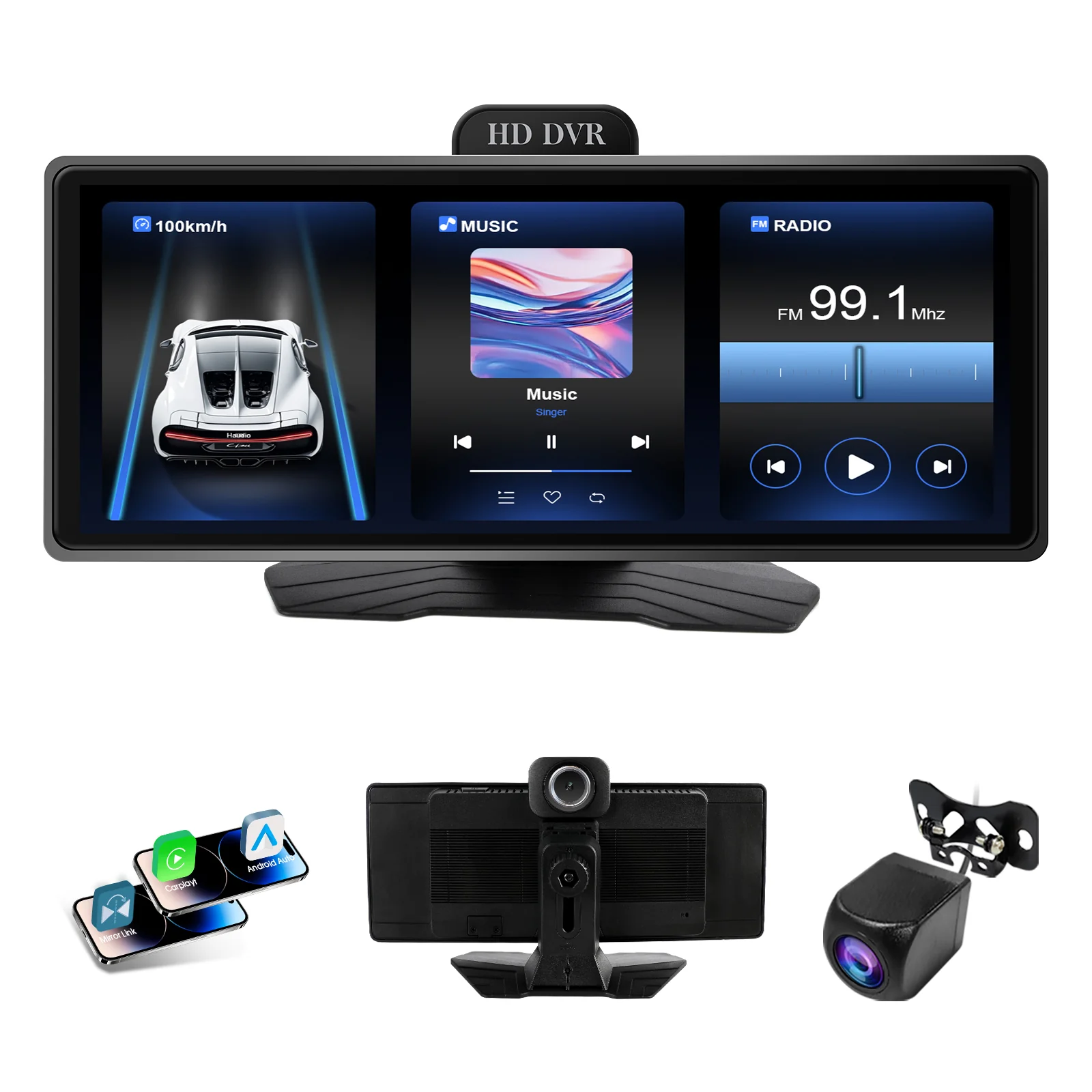Huadio PND1001-AD 9.3" Portable Car Stereo - Image 5